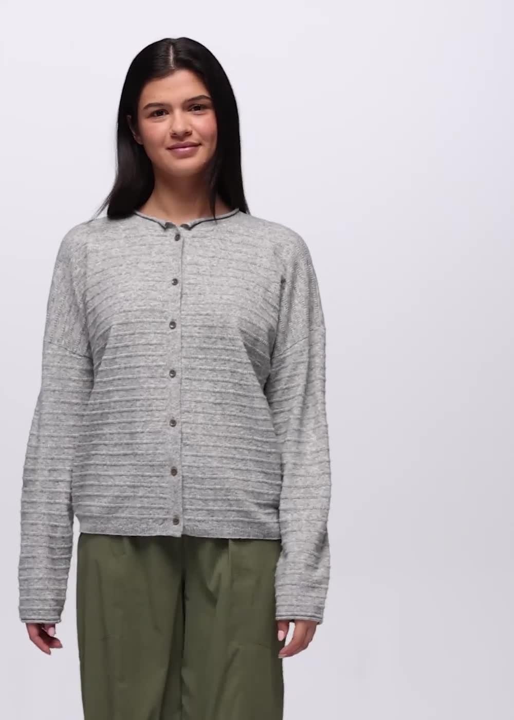 Three Falls Cardigan, Color: Heather Grey