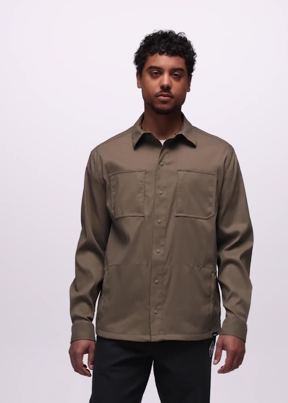 Stretch Zion Long Sleeve Shirt, Color: Mud