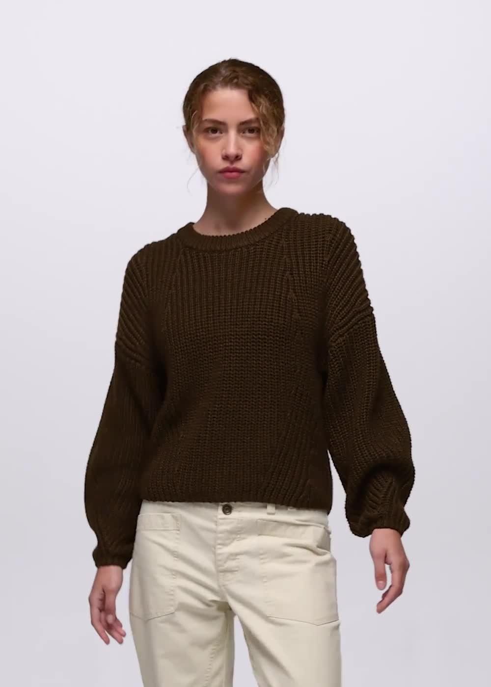 Sunday River Crewneck Sweater, Color: Dark Roast