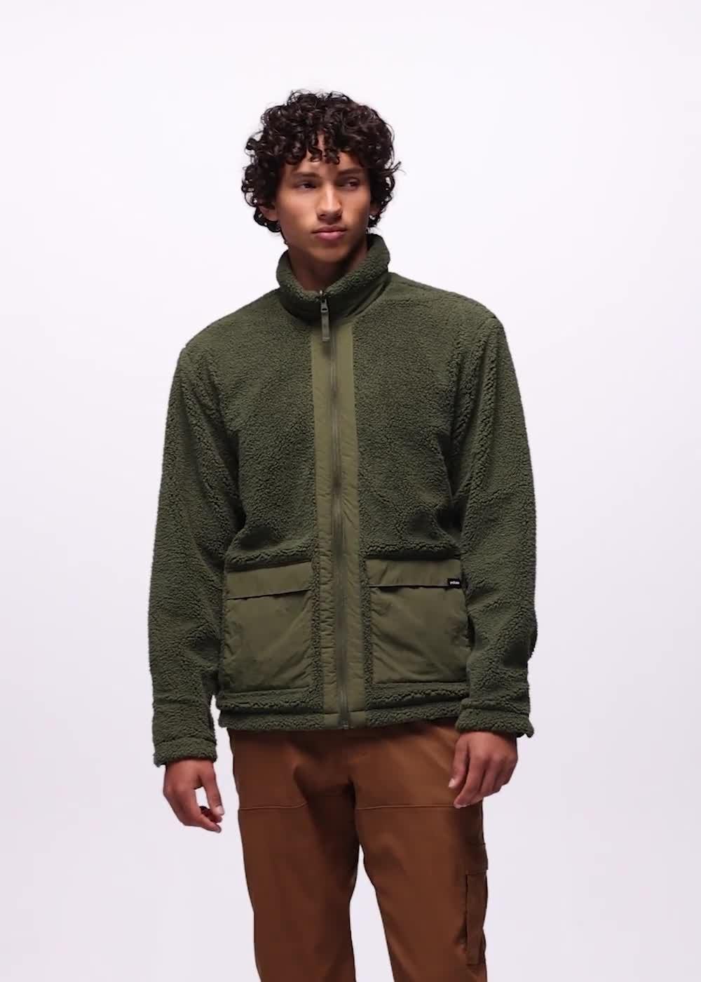 Encinitas Reversible Jacket, Color: Cargo Green