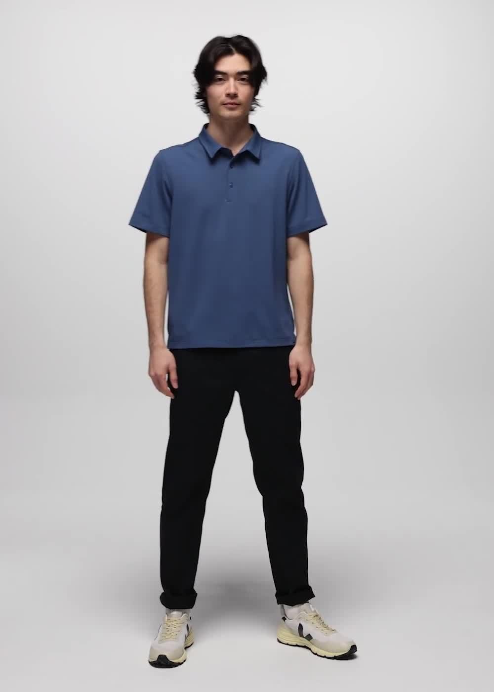 Rotator Short Sleeve Polo, Color: Bluff Blue
