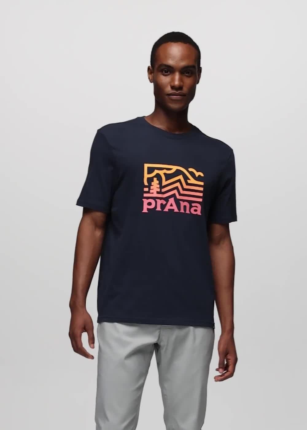 prAna Peak Path Short Sleeve Graphic Tee, Color: Nautical