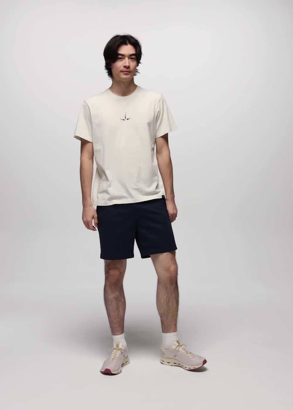 Heritage Logo Short Sleeve Graphic Tee, Color: Beach Pebble