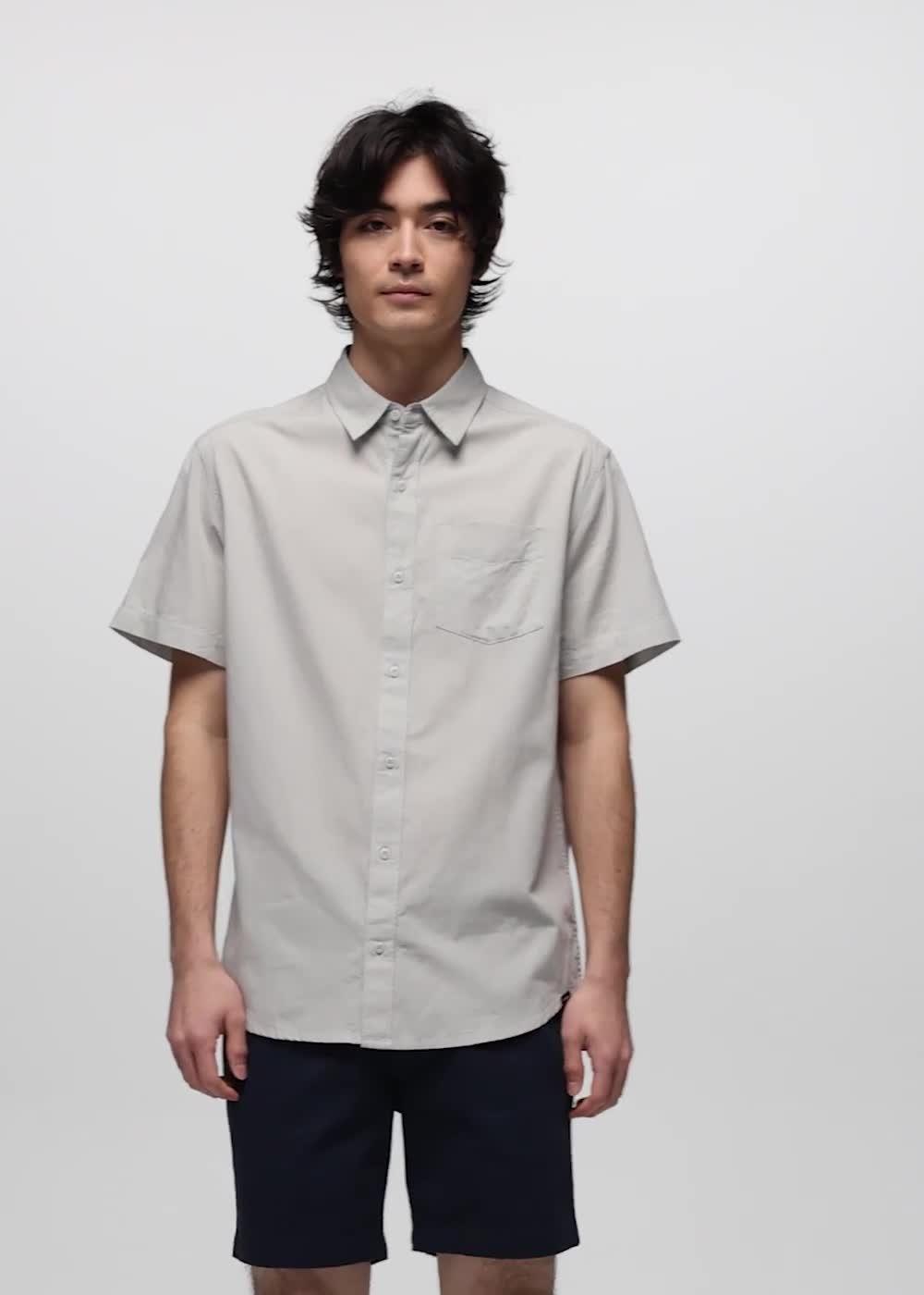 Metador Solid Short Sleeve Shirt, Color: River Rock