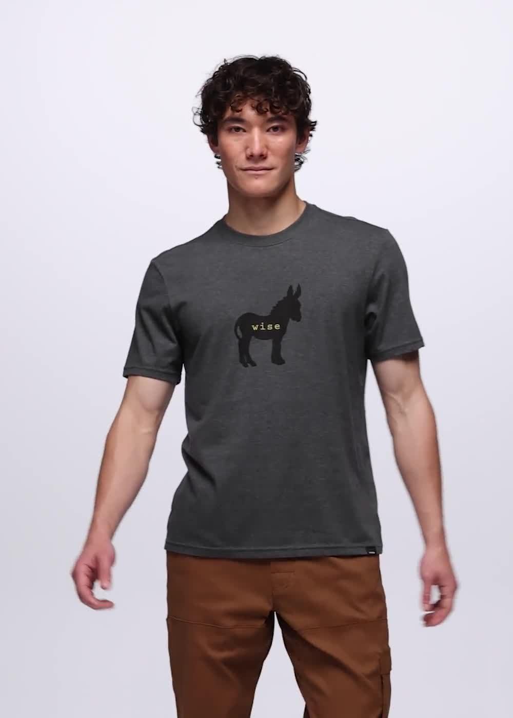 Wise Ass Journeyman Short Sleeve Graphic Tee, Color: Shadow Heather