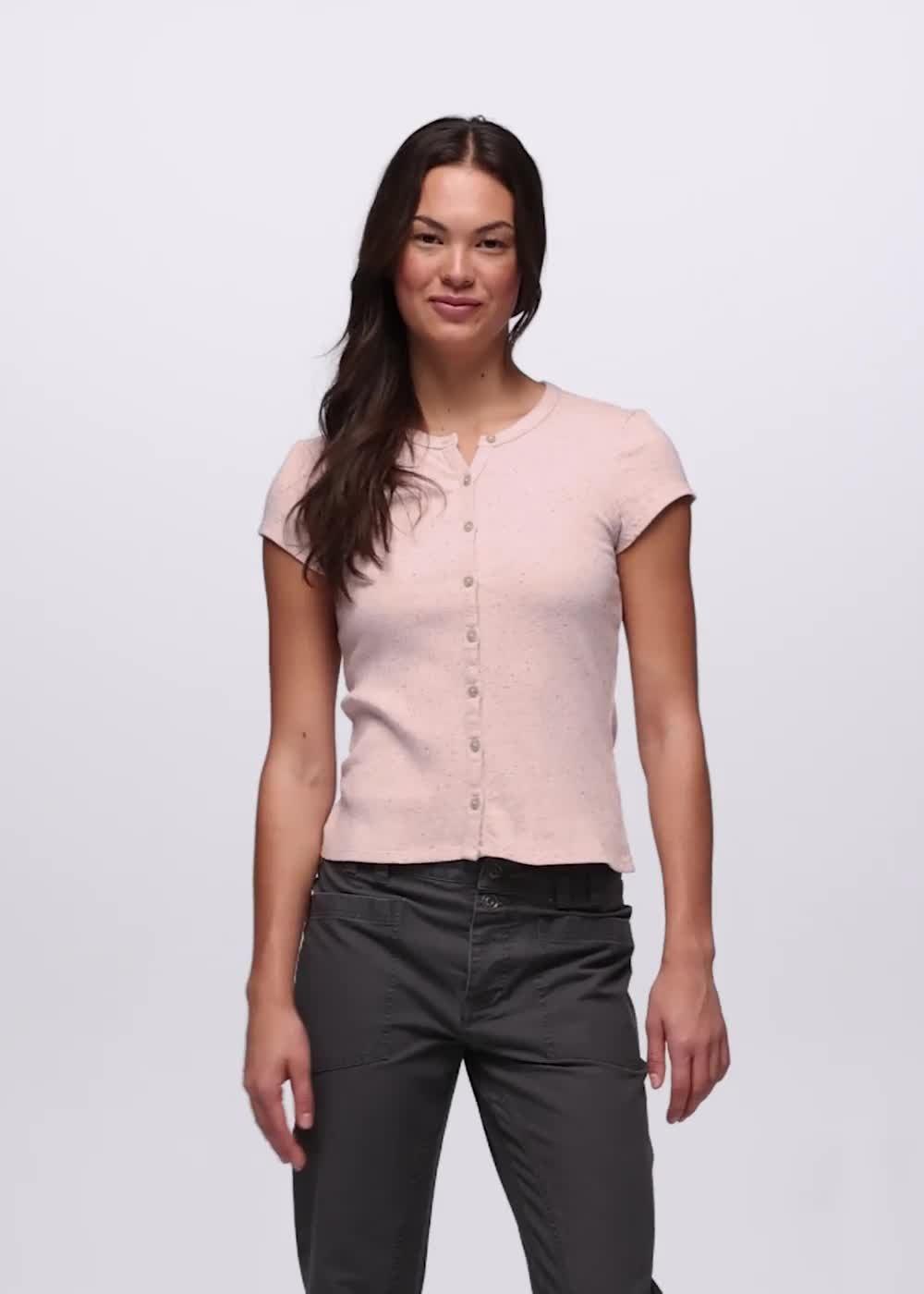 Cambria Cove Button Up Top, Color: Dawn Heather