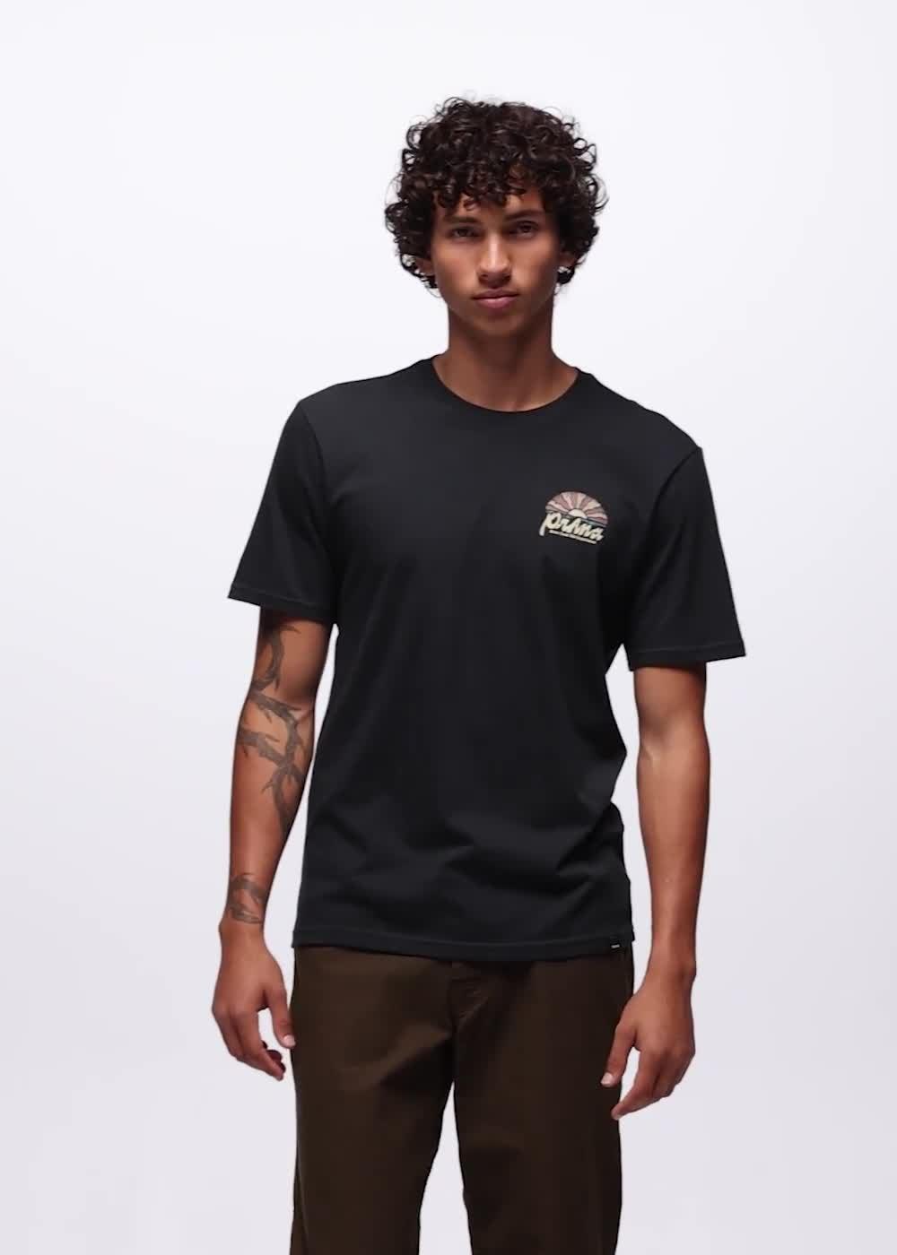 prAna Beaches n Dreams Short Sleeve Tee, Color: Black