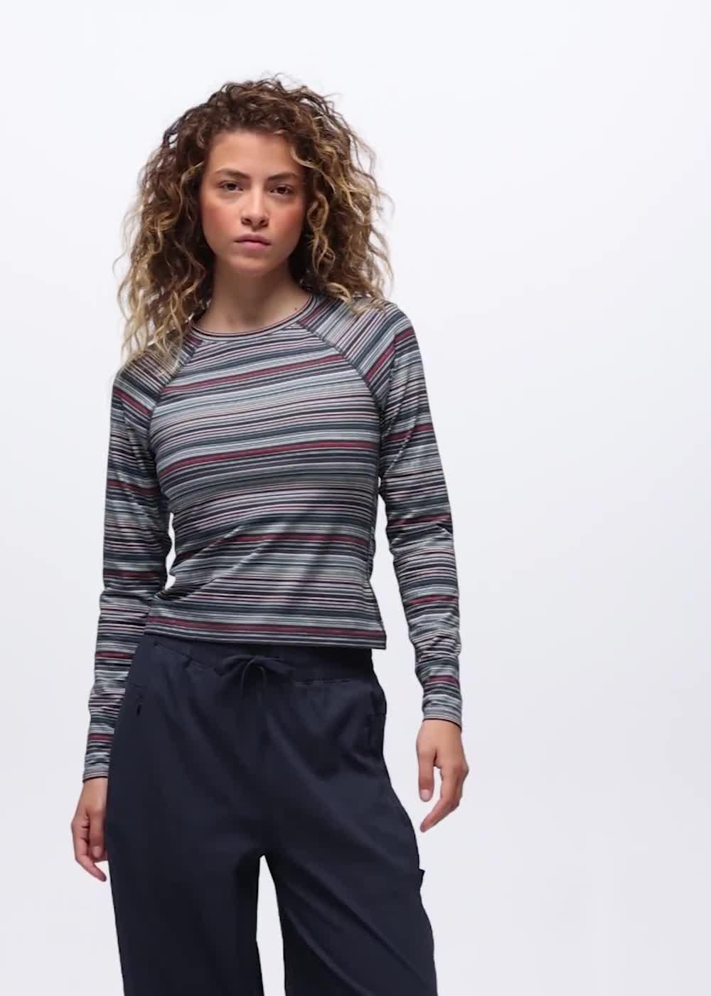 Heavana Long Sleeve, Color: Nautical Microstripe